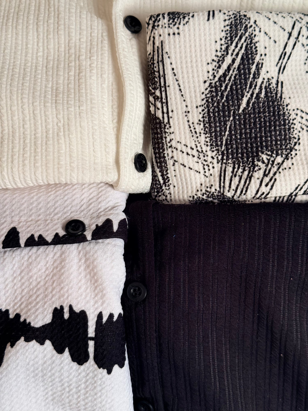 Larvexis Premium Shirts – Black, White & Printed Designs (Pack of 4)