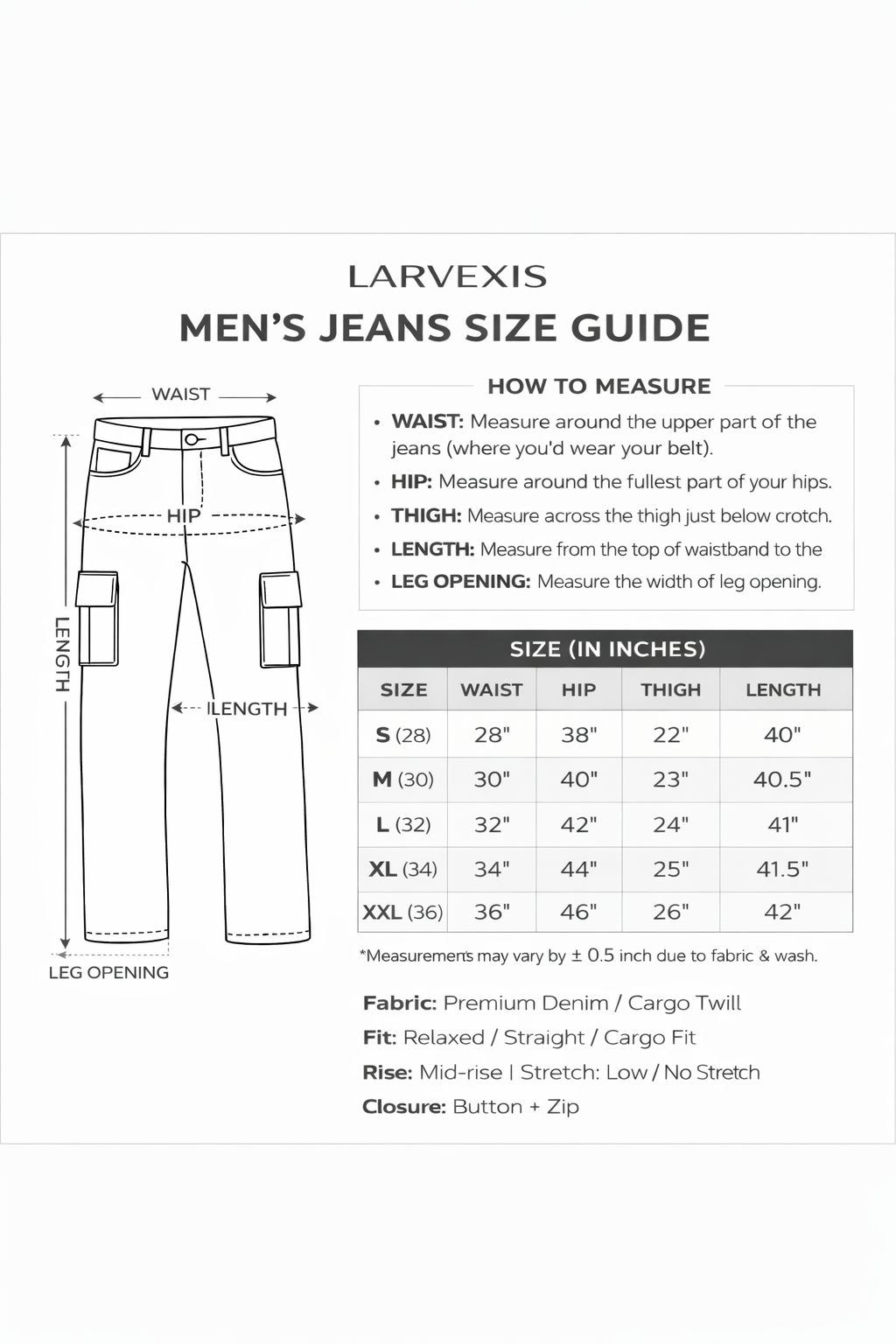 Larvexis Grey Washed Denim Jeans – Relaxed Fit