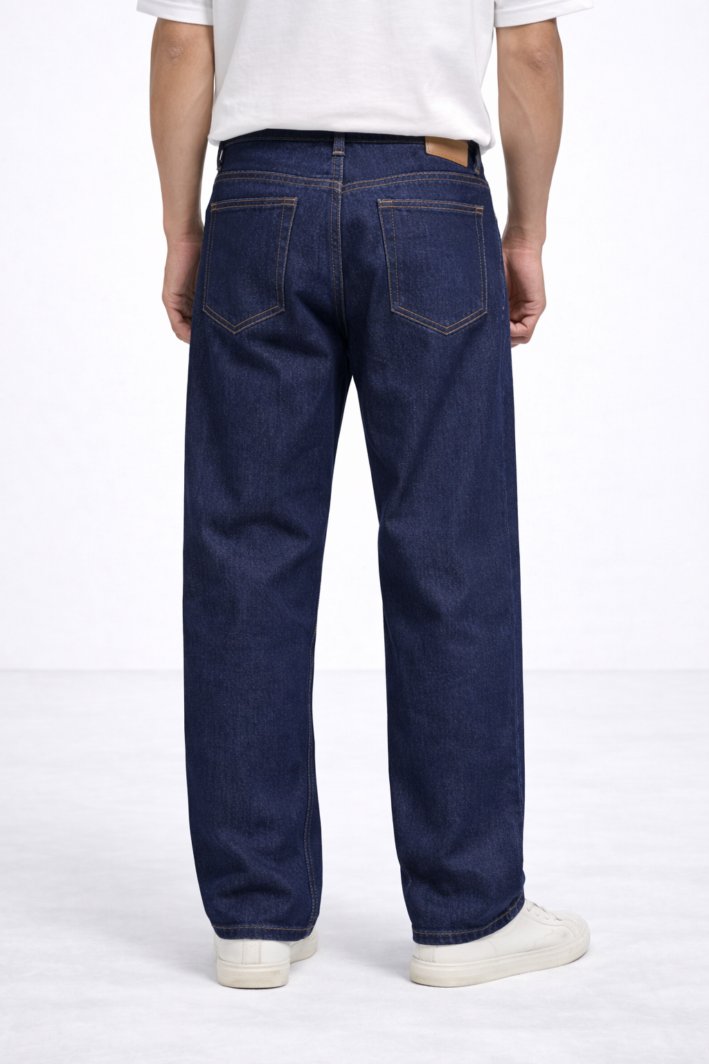Men’s Classic Blue Straight-Fit Denim Jeans Larvexis